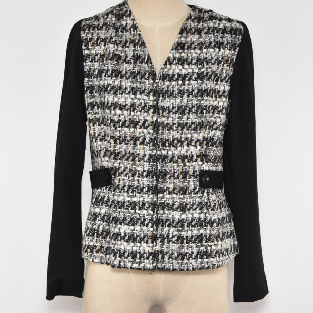 DONCASTER BLACK AND WHITE JACKET NEW WITH TAGS
